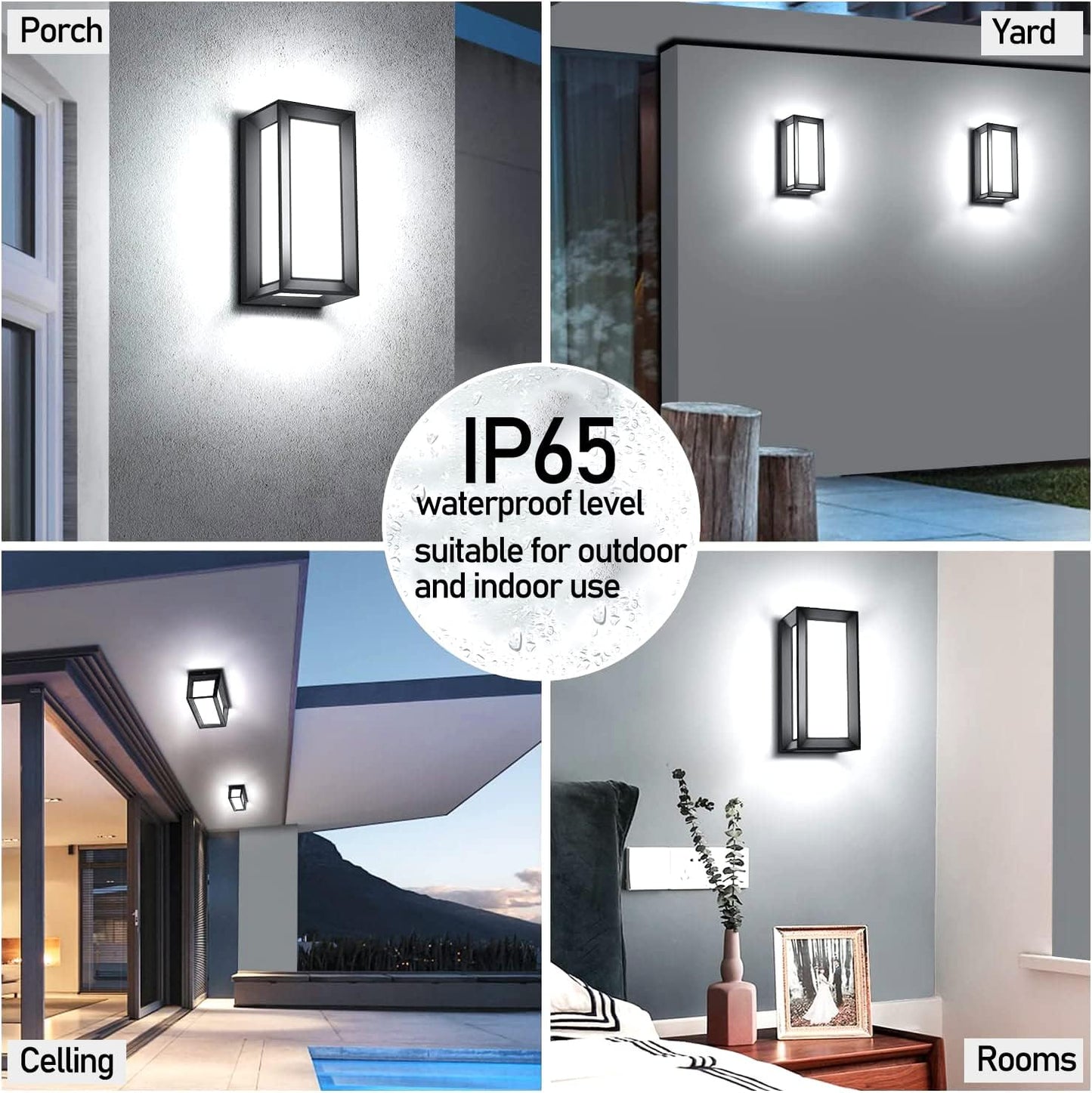 Residential 24W IP65 Outdoor Led Wall Lantern Light SY-O4021