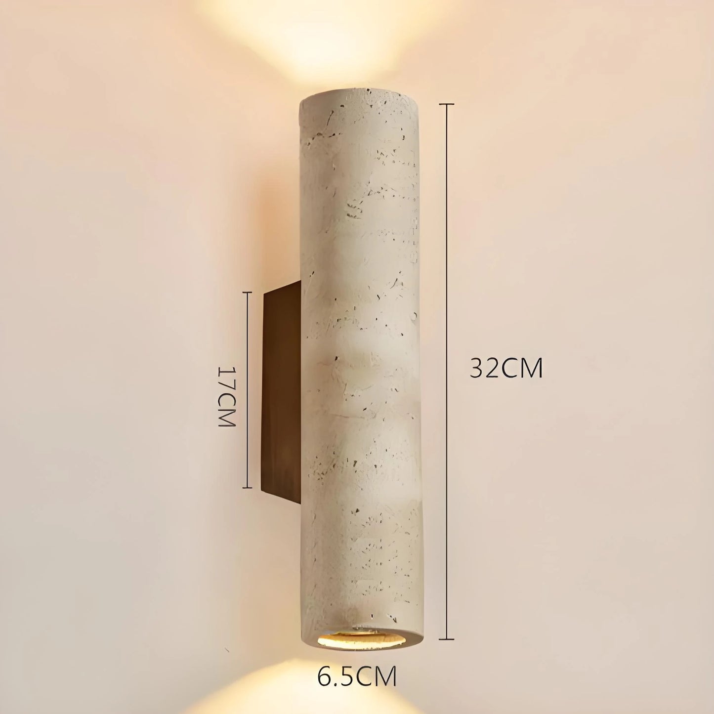 Wabi Sabi Yellow Up And Down Stone Wall Sconce SY-IW003