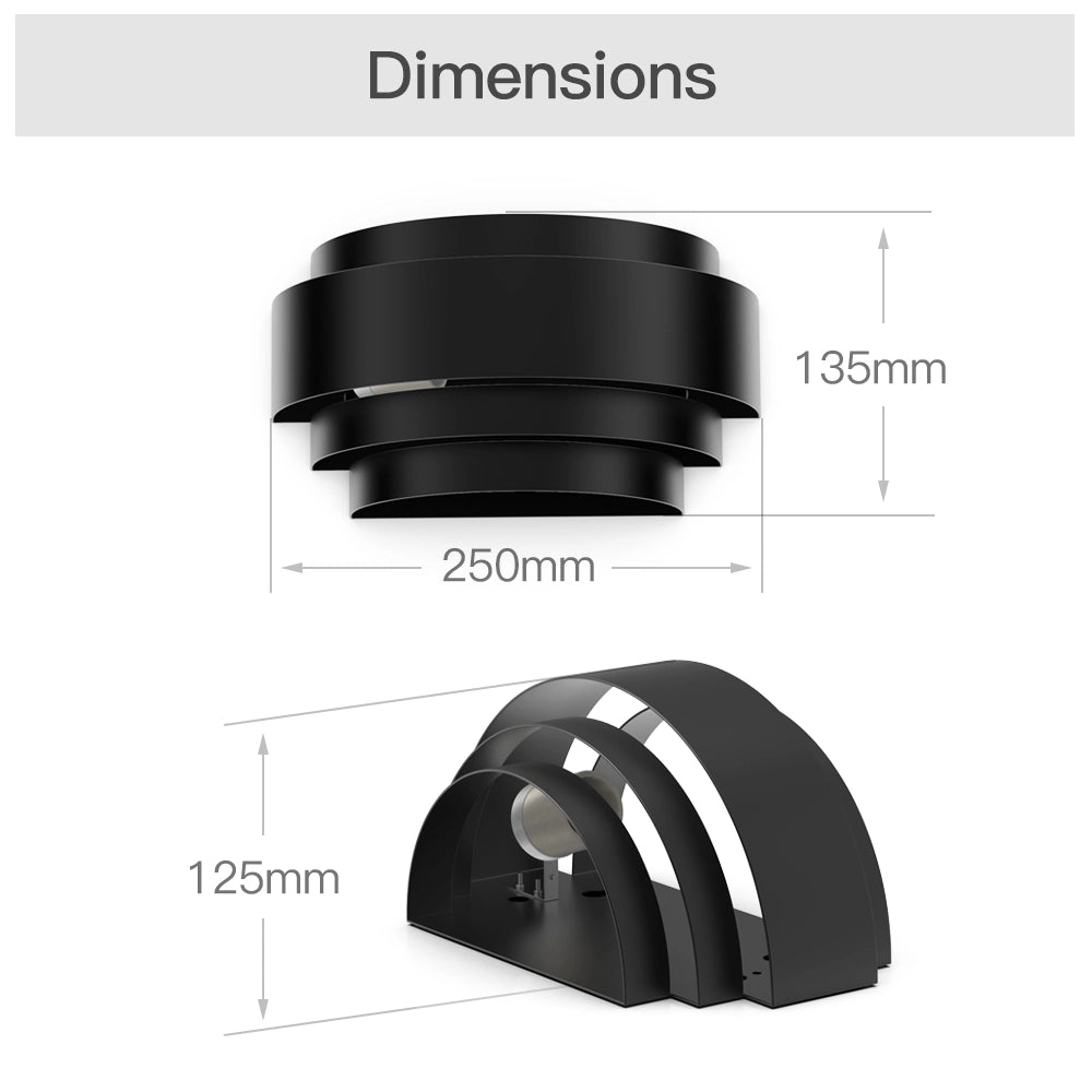 Hallway Wall Mounted Lights Fixtures White / Black SY-8305B