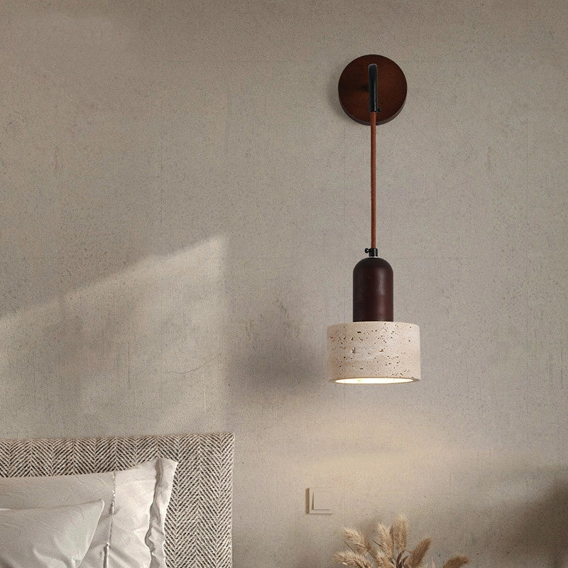 Stone Wood Bedroom Reading Wall Sconces Modern SY-IW011