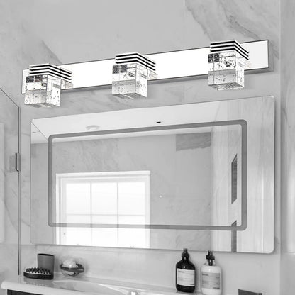 Wholesale Crystal column bathroom wall light bath lighting fixtures SY-V012