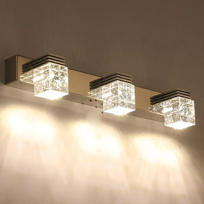 Wholesale Crystal column bathroom wall light bath lighting fixtures SY-V012