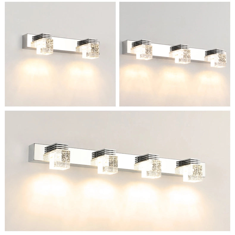 Wholesale Crystal column bathroom wall light bath lighting fixtures SY-V012