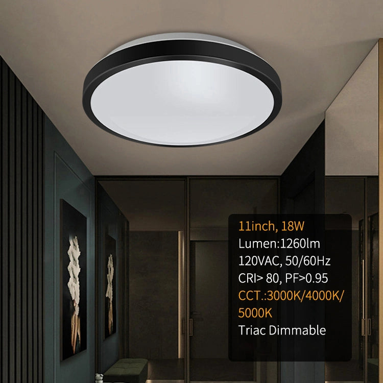 18W 12 Inch Stainless Steel Modern Dining Room Bedroom Ceiling Lights SY-C010