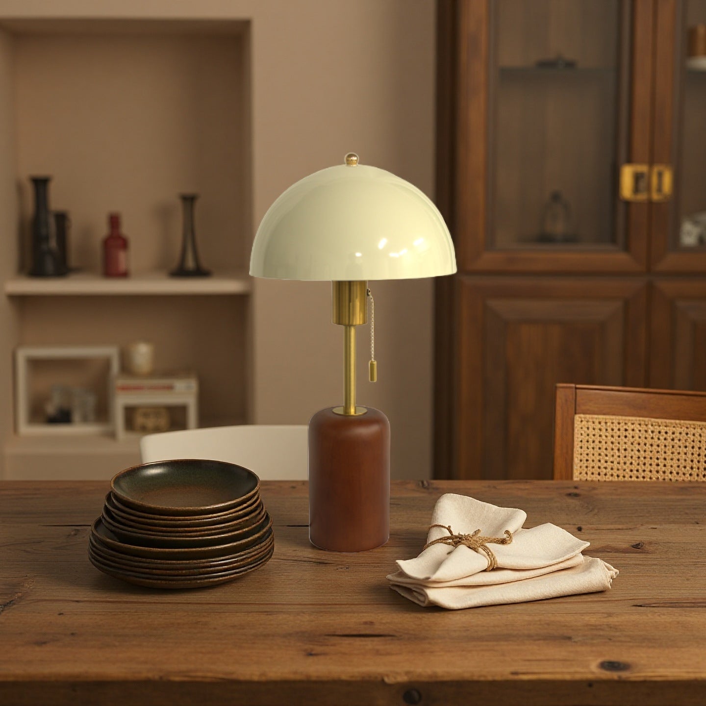 Medieval Style Vintage Bedside Table Lights with Cord for Bedroom SY-T001