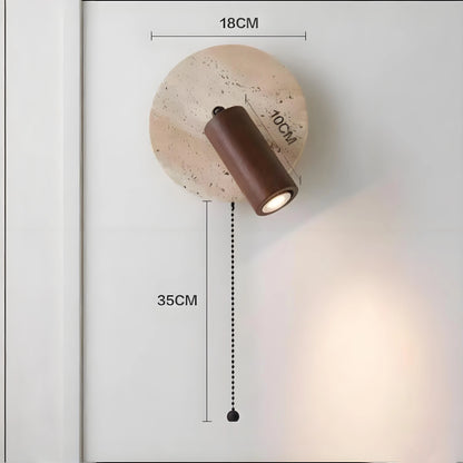 Wabi Sabi Bedside Wall Lights With With Reading Light And Cord SY-IW002