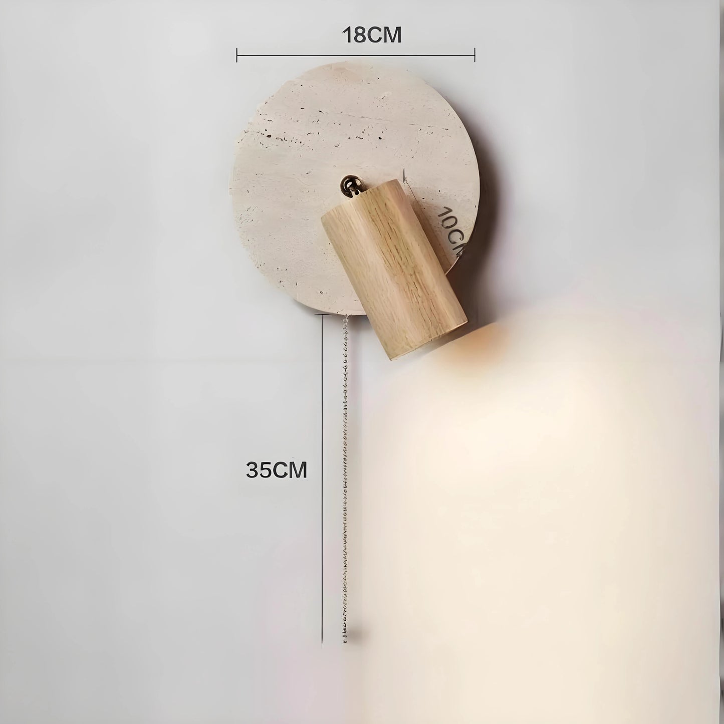 Wabi Sabi Bedside Wall Lights With With Reading Light And Cord SY-IW002