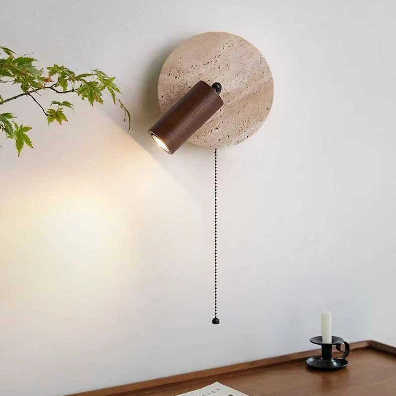 Wabi Sabi Bedside Wall Lights With With Reading Light And Cord SY-IW002