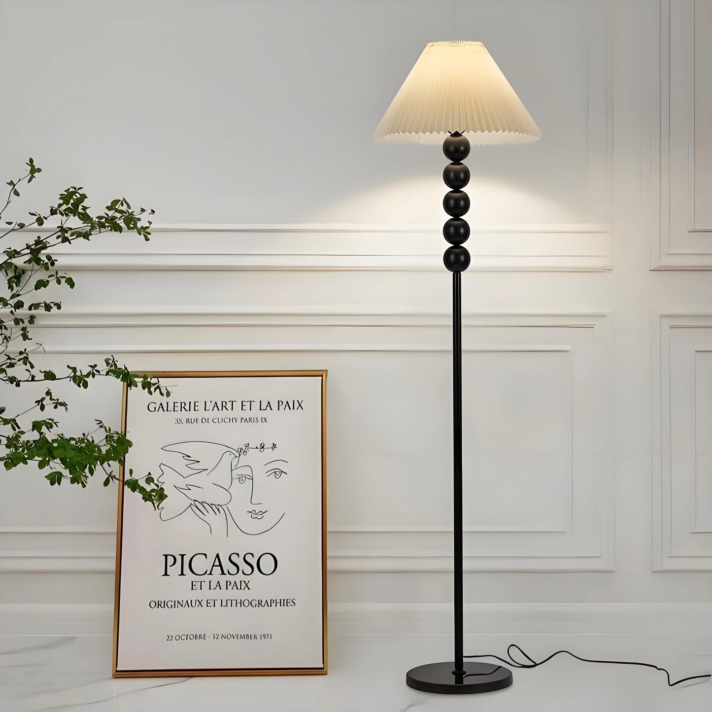 Tall Modern Black Floor Lamp SY-F003