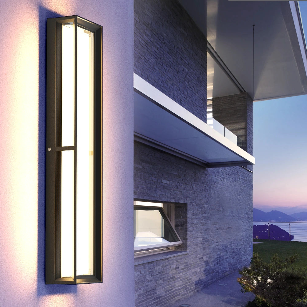Dimmable Aluminum 24 Inch Led Porch Black Outdoor Wall Lights SY-O9056-D
