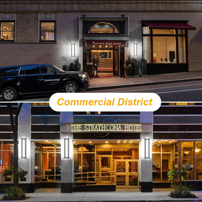 Dimmable Aluminum 24 Inch Led Porch Black Outdoor Wall Lights SY-O9056-D
