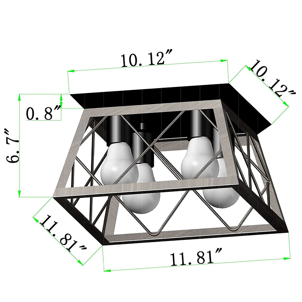 4 Lamp Holders Ceiling Lamps For Kitchen Dining Room Living Room SY-C003