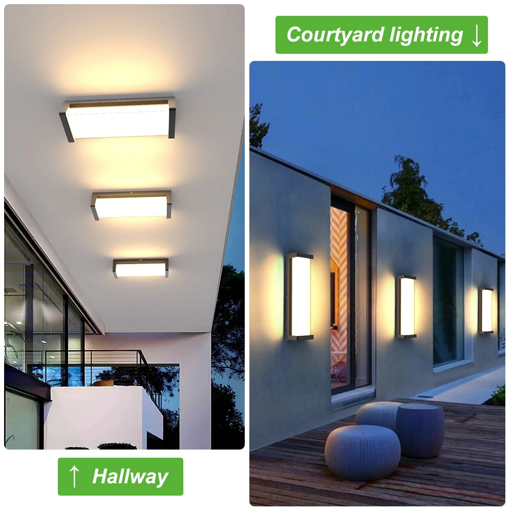 Aluminum IP65 Dimmable Front Door Exterior Wall Light SY-O9074-D