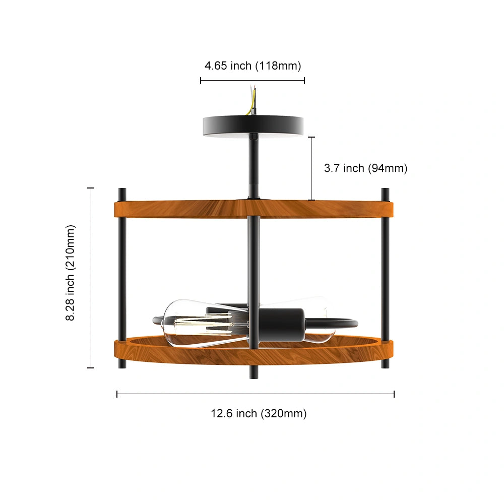 Wooden Ceiling Hanging Lamps For Kitchen Living Room SY-C006