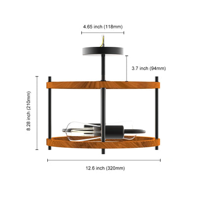 Wooden Ceiling Hanging Lamps For Kitchen Living Room SY-C006