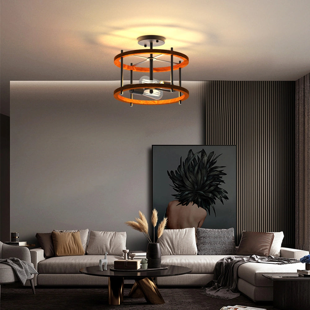 Wooden Ceiling Hanging Lamps For Kitchen Living Room SY-C006