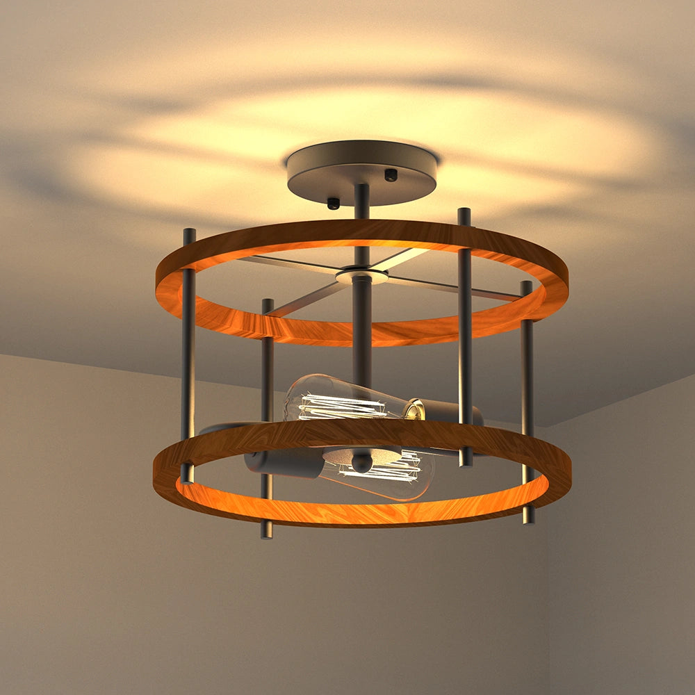 Wooden Ceiling Hanging Lamps For Kitchen Living Room SY-C006
