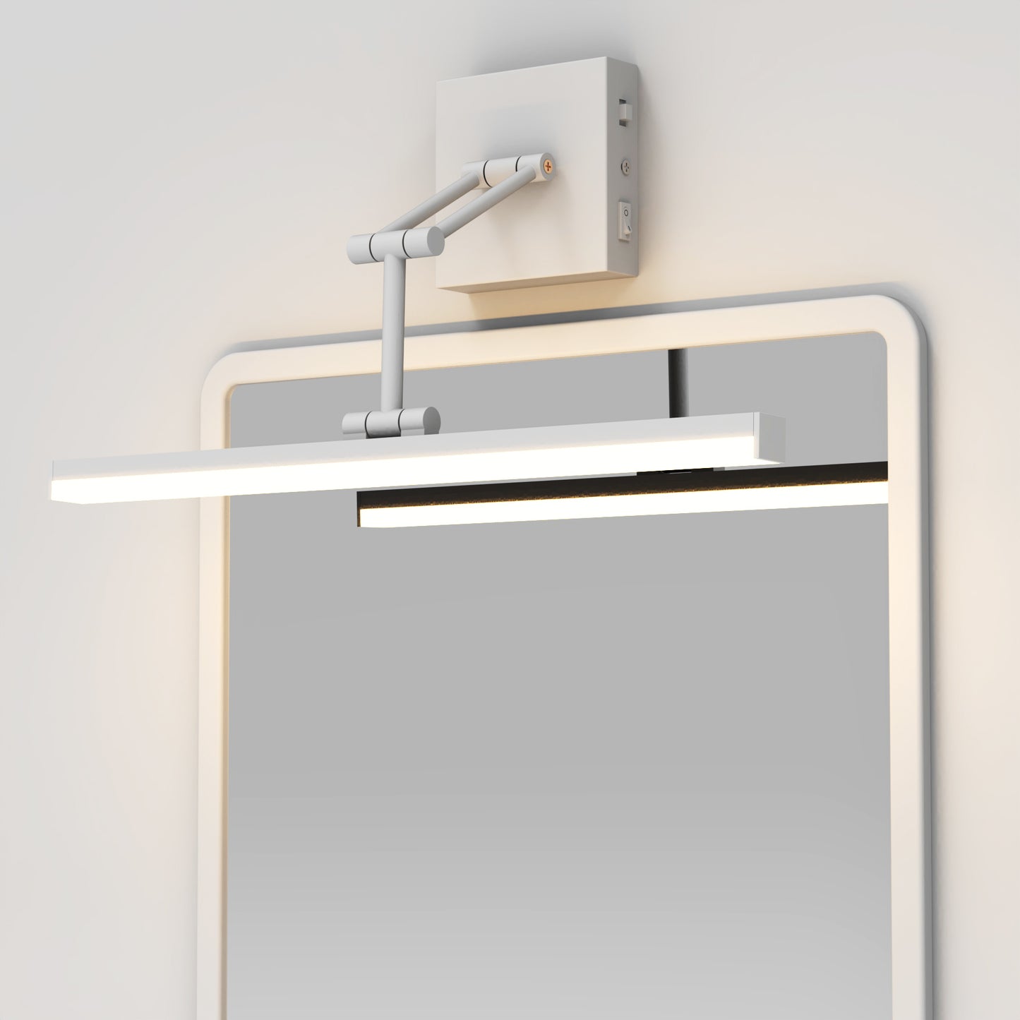 White 3CCT Vanity bathroom mirror light With Swing Arm SY-V015-WHITE