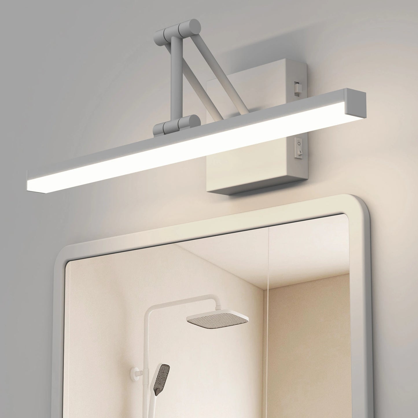 White 3CCT Vanity bathroom mirror light With Swing Arm SY-V015-WHITE
