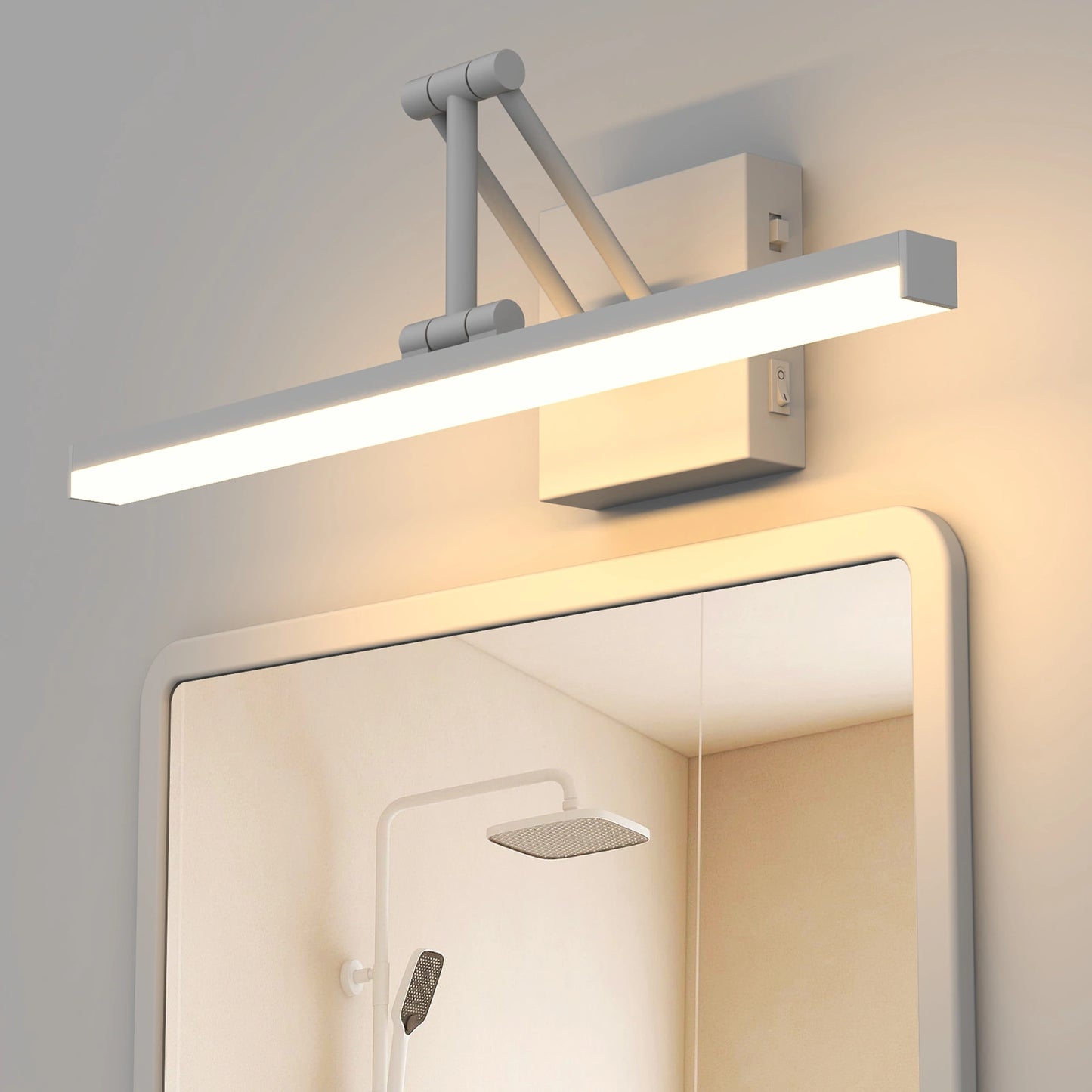 White 3CCT Vanity bathroom mirror light With Swing Arm SY-V015-WHITE