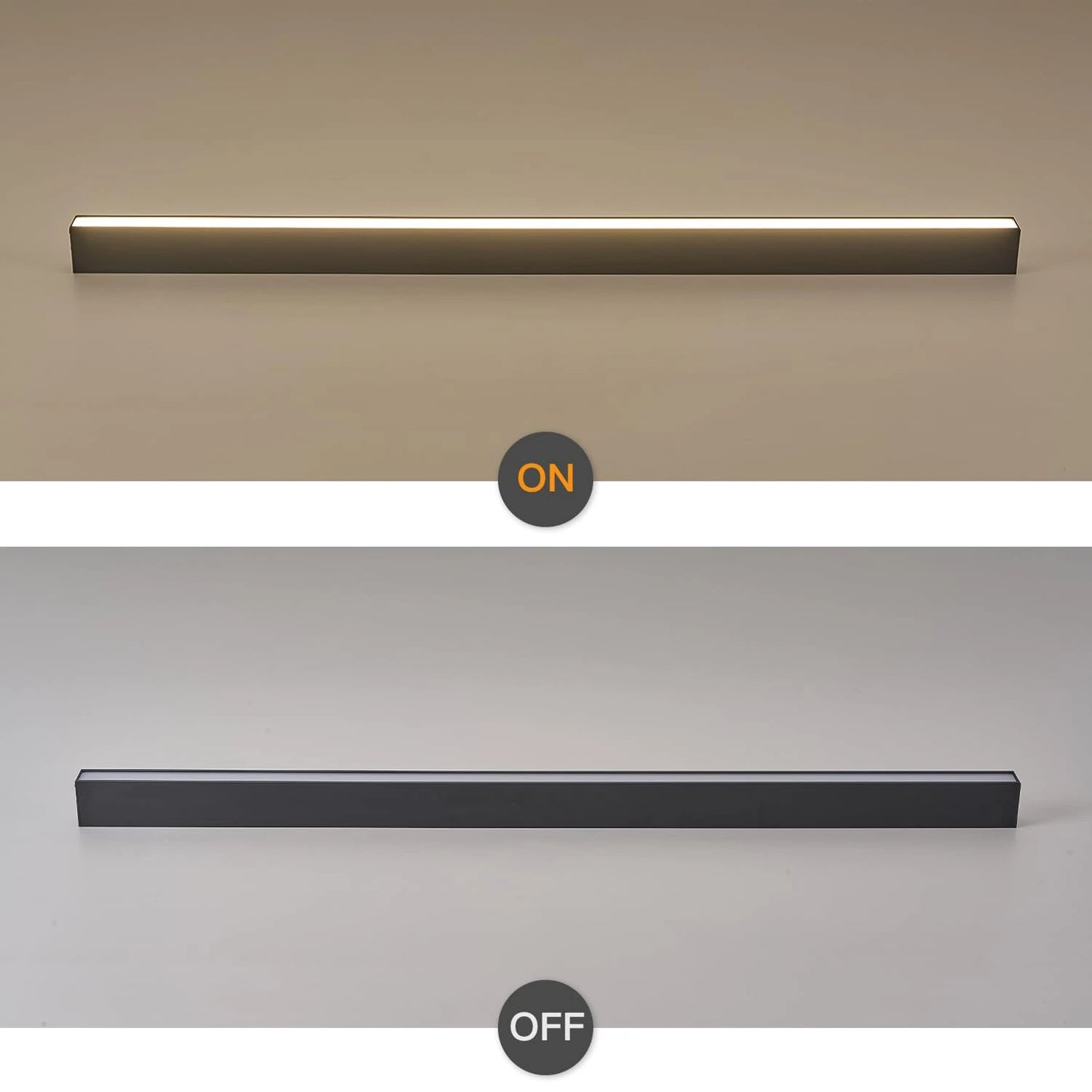 Customize 3CCT Dimmable led linear ceiling light 30 40 60 80 Inch SY-L001