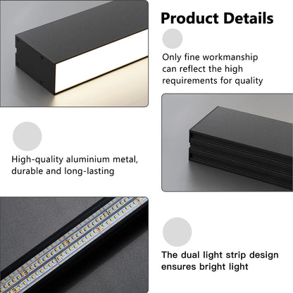 Customize 3CCT Dimmable led linear ceiling light 30 40 60 80 Inch SY-L001