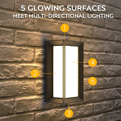 Residential 24W IP65 Outdoor Led Wall Lantern Light SY-O4021
