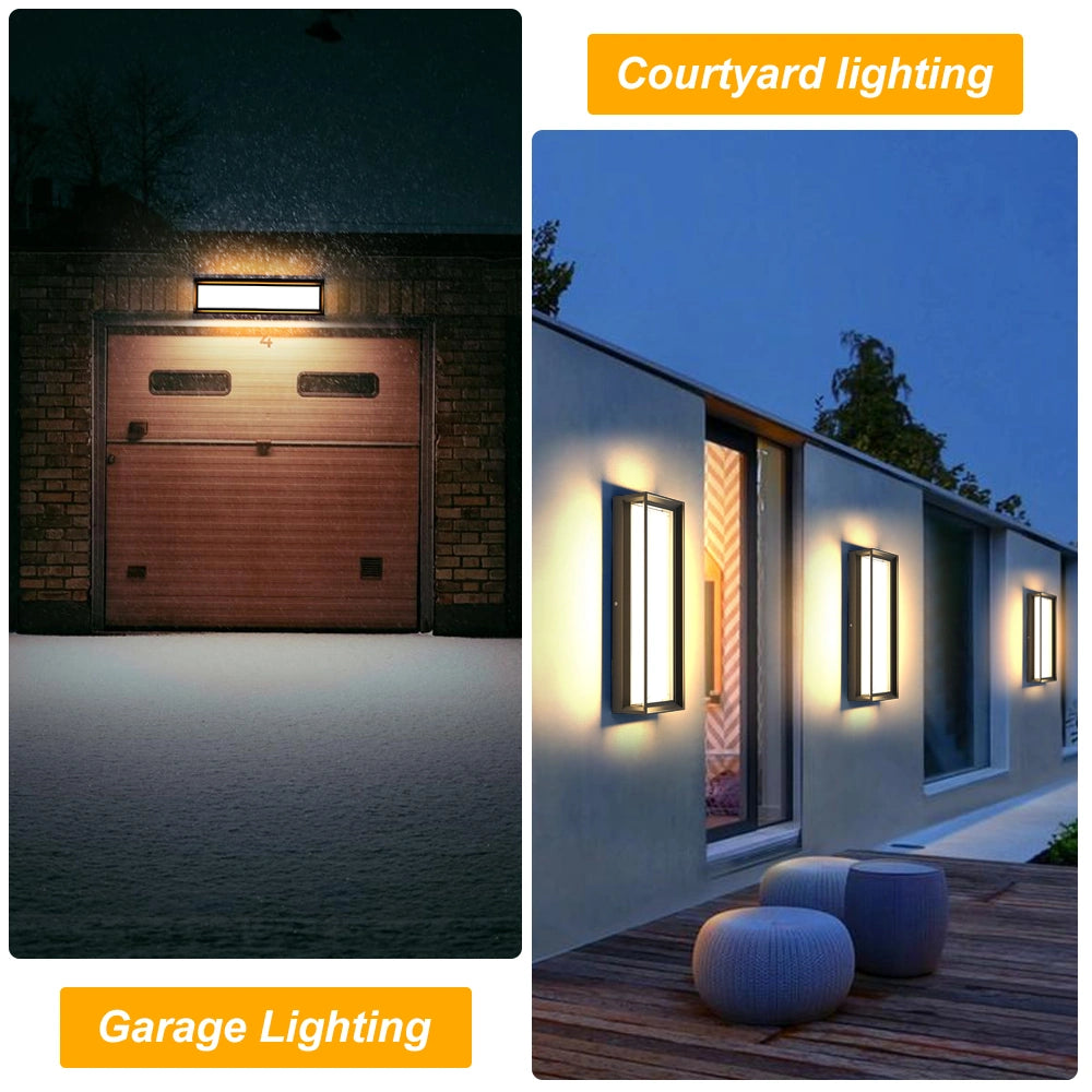 SCR Dimming 16 Inch Outdoor Wall Lamp Aluminuum Porch Light SY-O9054-D