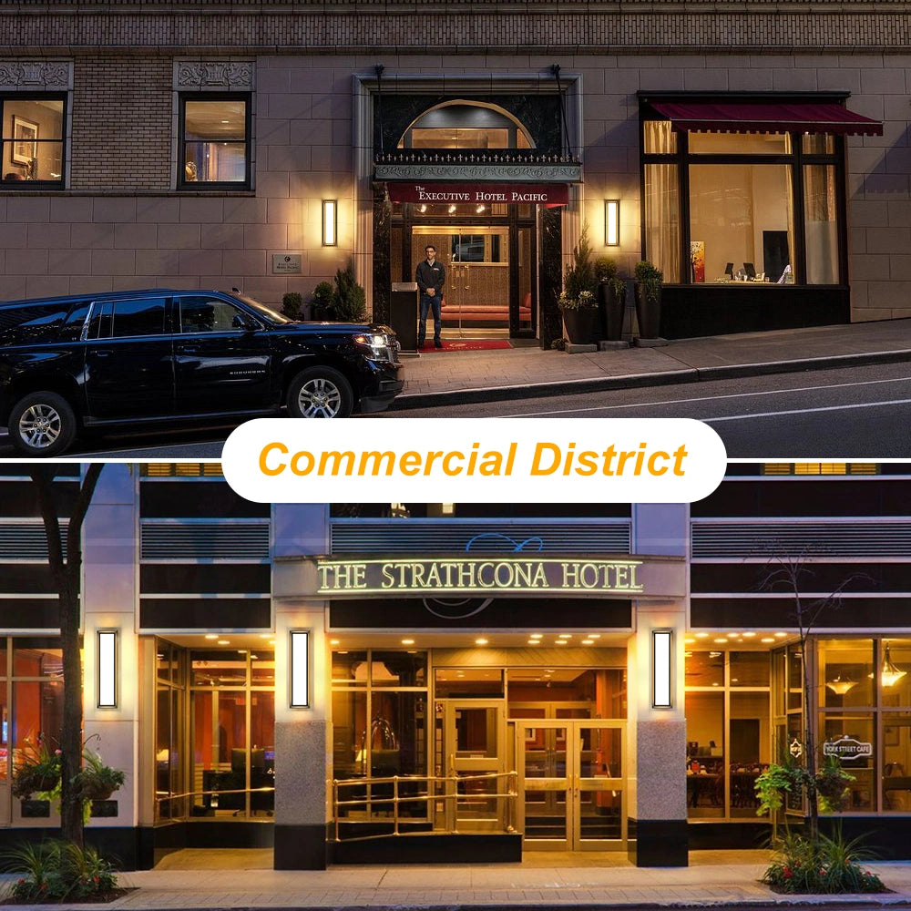 SCR Dimming 16 Inch Outdoor Wall Lamp Aluminuum Porch Light SY-O9054-D