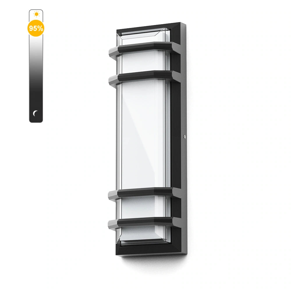 15.75 Inch Dimming Outdoor Wall Sconce Outside Porch Front Door Lights ...