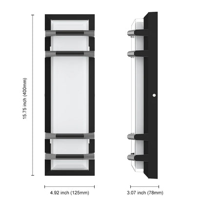 15.75 Inch Dimming Outdoor Wall Sconce Front Door Lights SY-O9044B-D