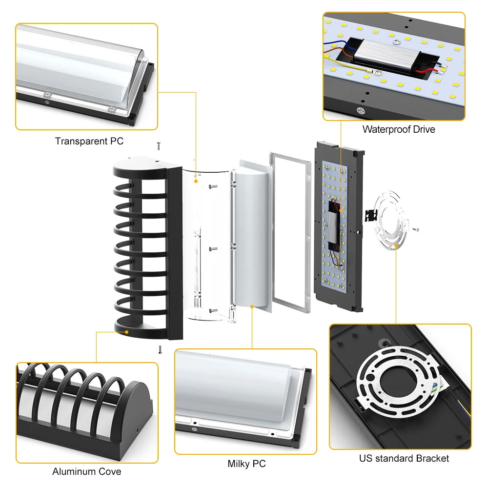 Aluminum Front Led Porch Light SY-O9048A