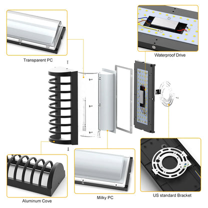 Aluminum Front Led Porch Light SY-O9048A
