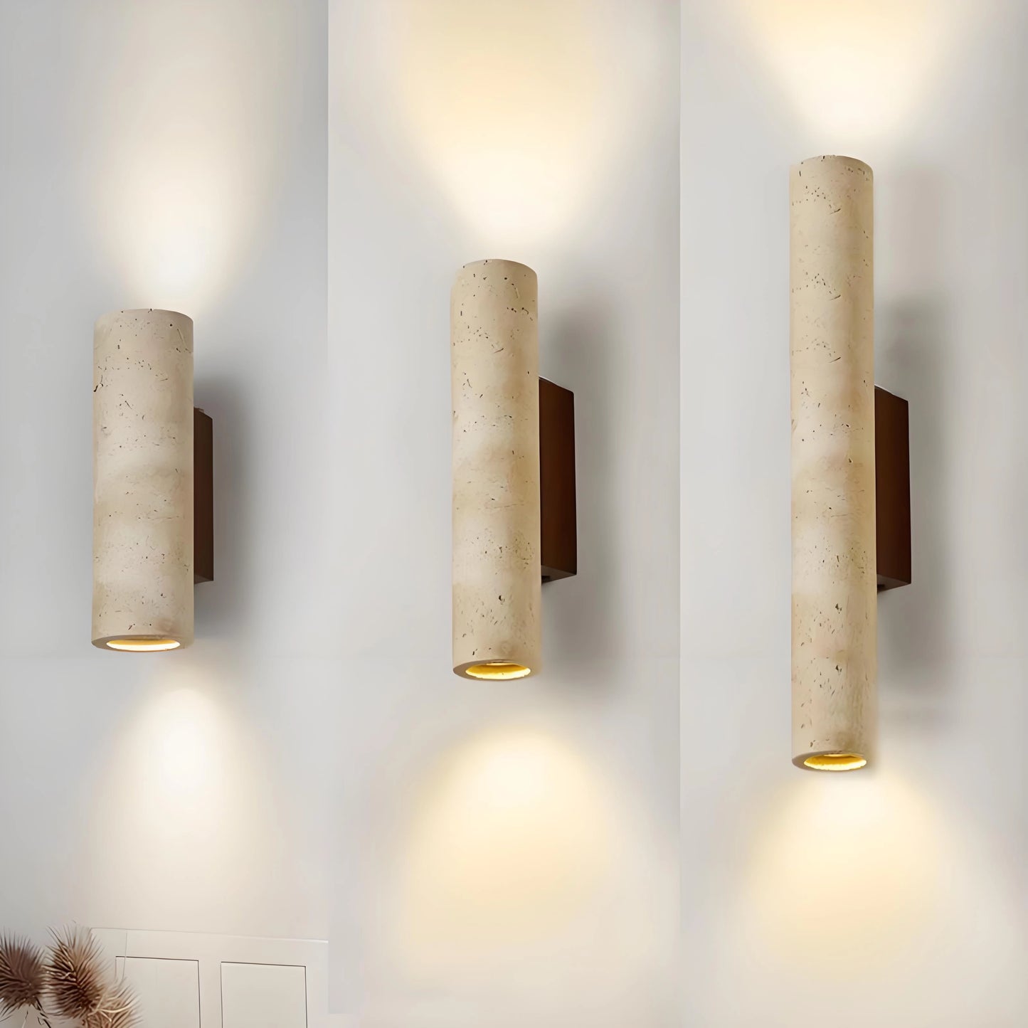 Wabi Sabi Yellow Up And Down Stone Wall Sconce SY-IW003
