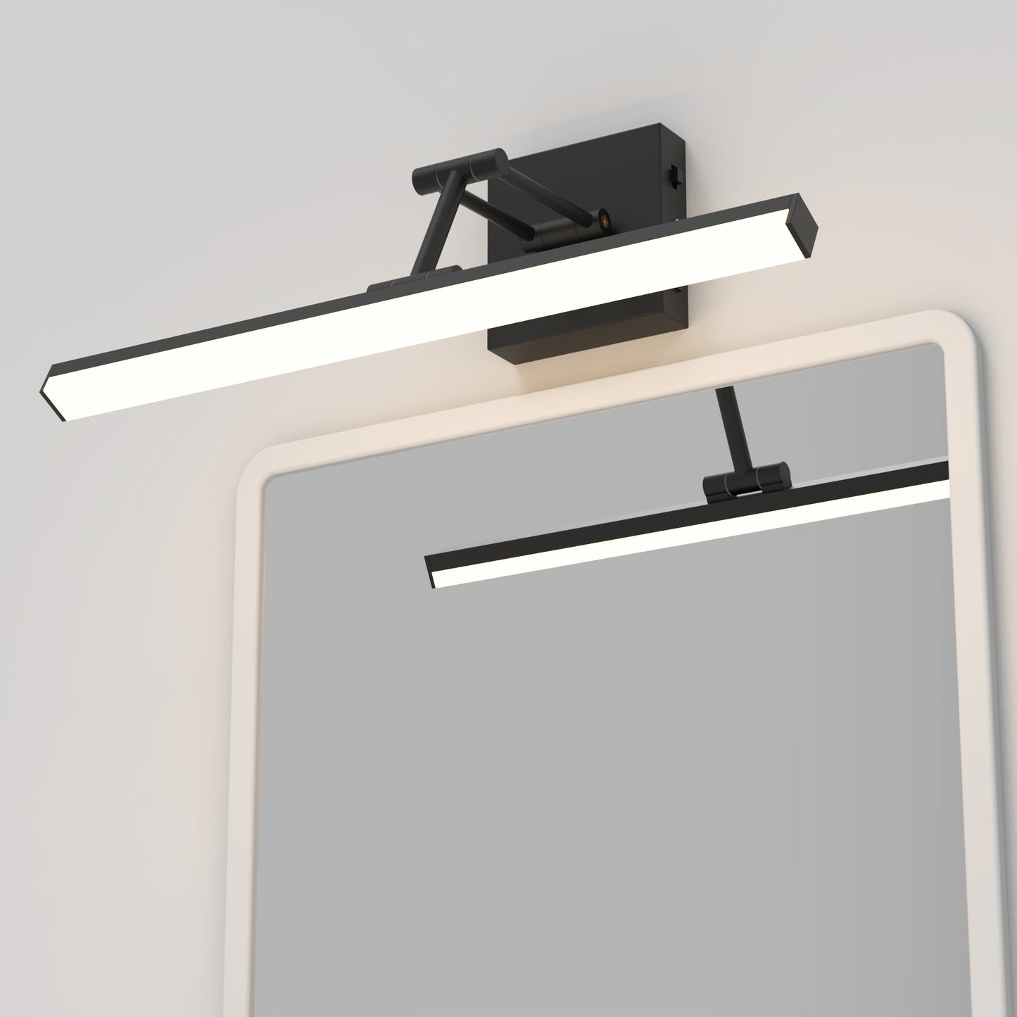 12W 3CCT Led Modern Black Bathroom Vanity Lights with Button SY-V015-Black