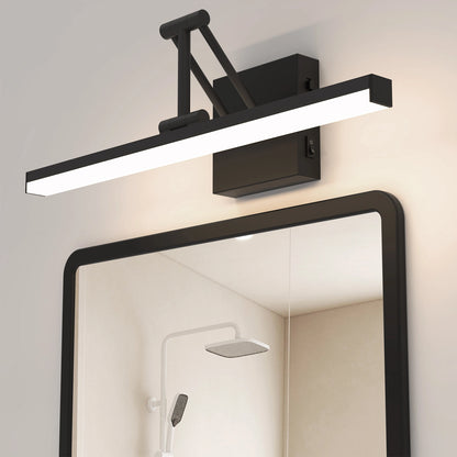 12W 3CCT Led Modern Black Bathroom Vanity Lights with Button SY-V015-Black