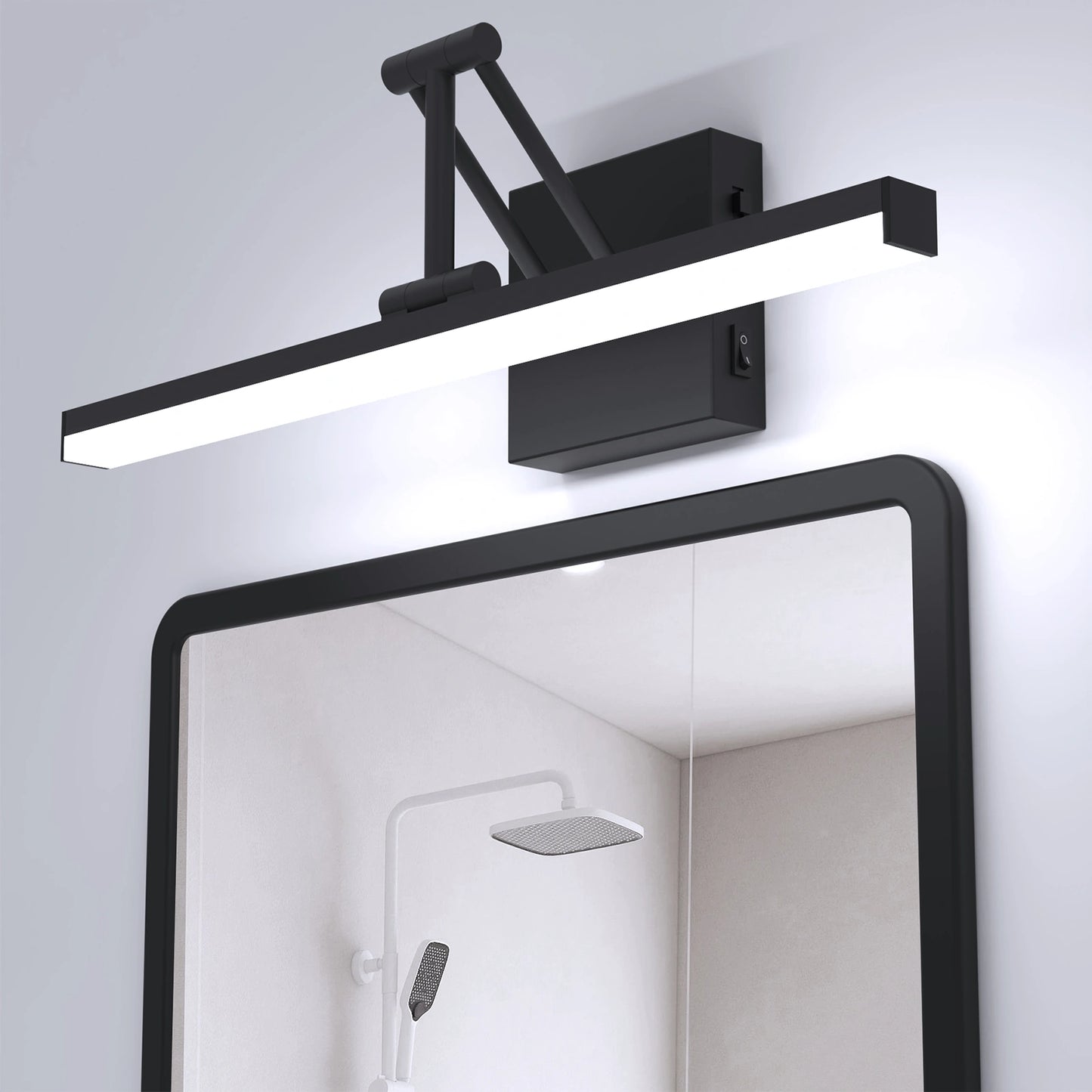 12W 3CCT Led Modern Black Bathroom Vanity Lights with Button SY-V015-Black