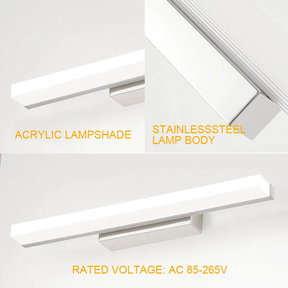 Customize Acrylic Stainless Steel Bath Bathroom Vanity Light Fixtures SY-V001