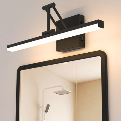 12W 3CCT Led Modern Black Bathroom Vanity Lights with Button SY-V015-Black