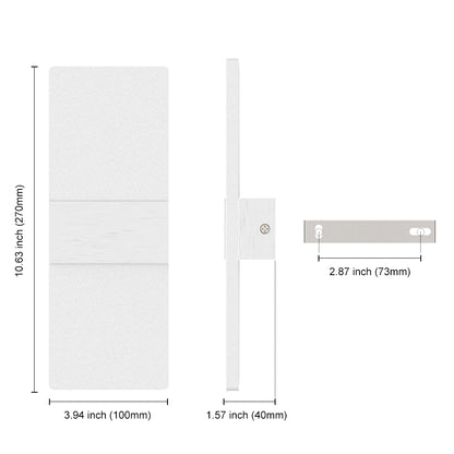 Smart Indoor Wall Lamp 12W Remote Control Sconce SY-I6558-App-Silver