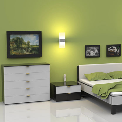 Smart Indoor Wall Lamp 12W Remote Control Sconce SY-I6558-App-Silver