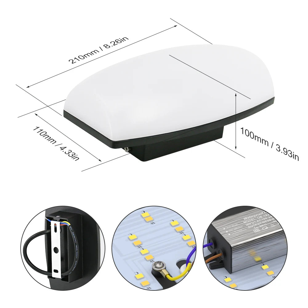 24W Wall Lamp For Outdoor AC 85-265V Modern Light Lanterns SY-O1009