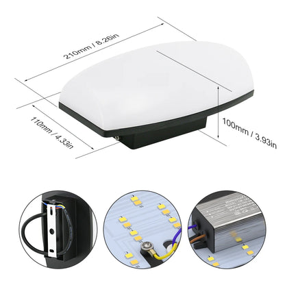 24W Wall Lamp For Outdoor AC 85-265V Modern Light Lanterns SY-O1009