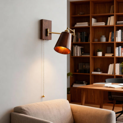 Wooden Arm Wall Mounted Reading Light For Bed SY-IW013
