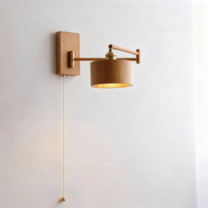 Wooden Arm Wall Mounted Reading Light For Bed SY-IW013