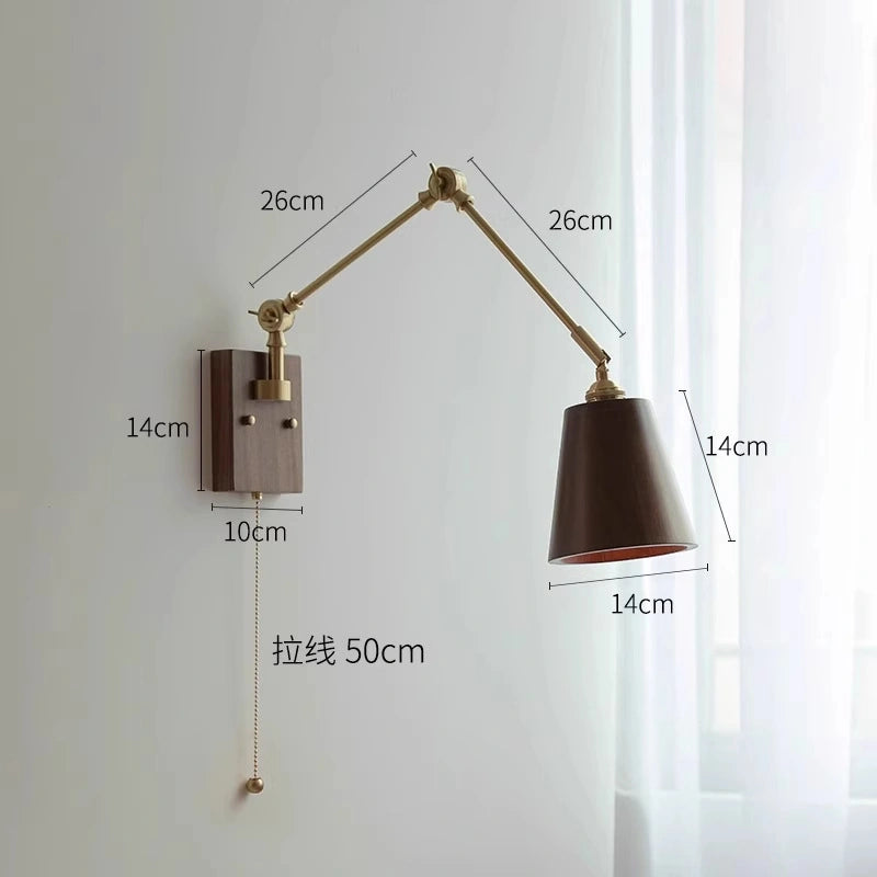 Custom Wall Mounted Reading Lights With Swing arm SY-IW005