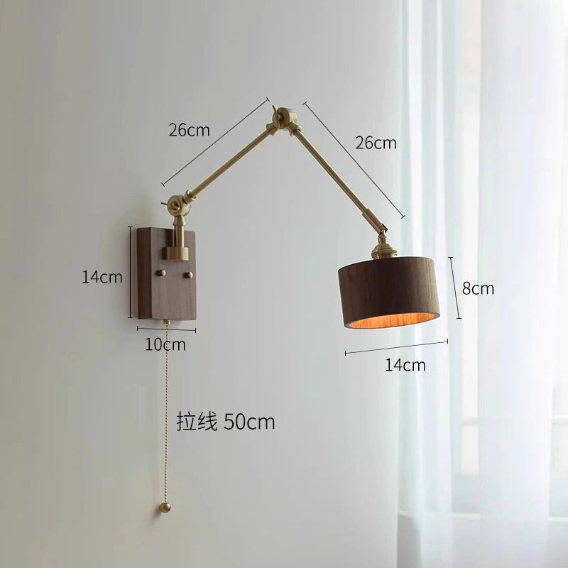 Custom Wall Mounted Reading Lights With Swing arm SY-IW005