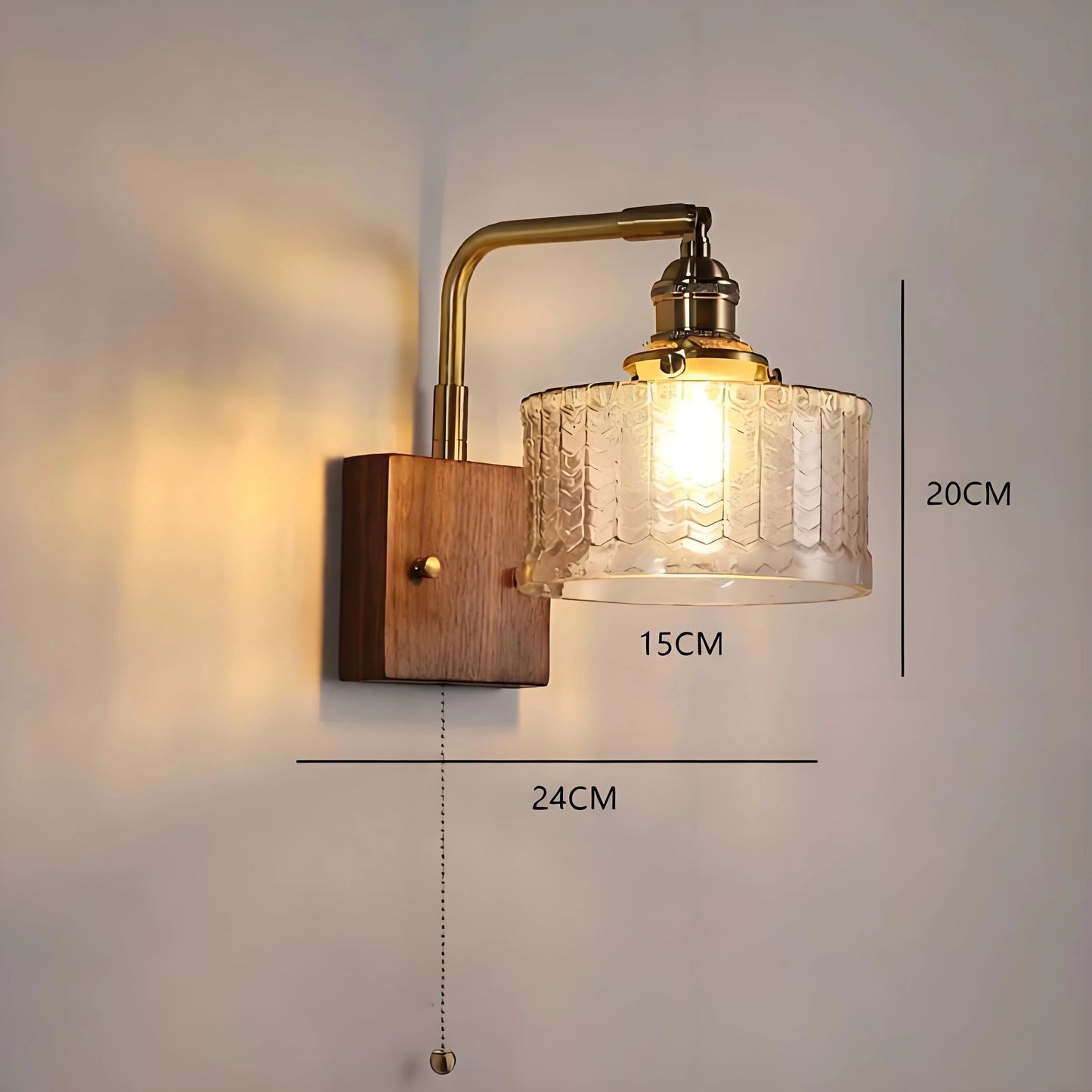 Hardwired Glass Wall Sconces For Bedroom SY-IW006