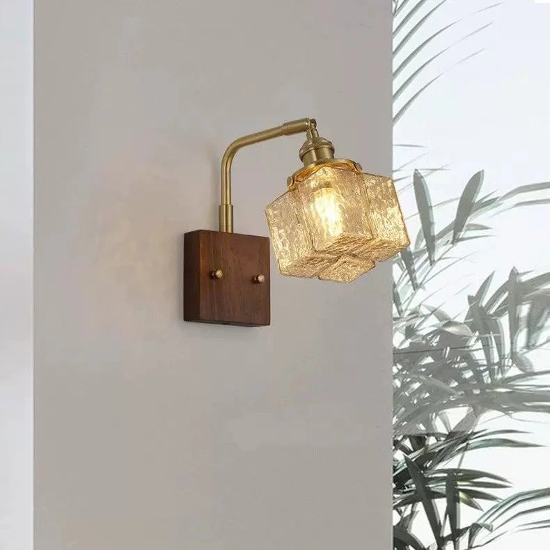 Hardwired Glass Wall Sconces For Bedroom SY-IW006