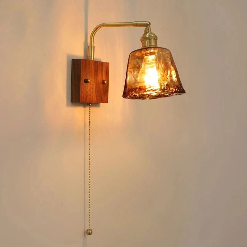 Hardwired Glass Wall Sconces For Bedroom SY-IW006